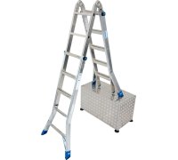 Комбинированная шарнирная лестница KRAUSE Stabilo 4x5 (133960)