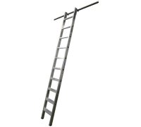 Стеллажная лестница KRAUSE Stabilo с 1 парой навесных крюков (125101)