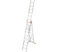 Лестница-стремянка трехсекционная KRAUSE Tribilo 3x9 ступеней (129673)