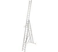 Лестница-стремянка трехсекционная KRAUSE Tribilo Trigon 3x14 ступеней (129727)
