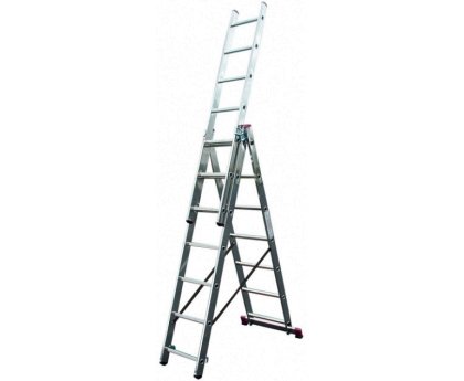 Лестница-стремянка трехсекционная KRAUSE Corda+ 3x9 ступеней (013392) купить в Минске и Беларуси