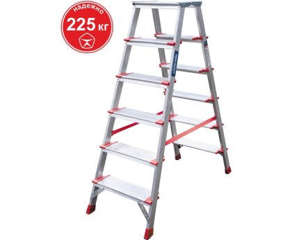 Стремянка алюминиевая 3 ступени органайзер NV 3115 Новая высота 3115103 купить в Минске и Беларуси