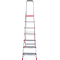 Стремянка алюминиевая односторонняя профессиональная NV3117, 1х7 ступеней 130 мм купить в Минске и Беларуси
