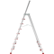 Стремянка алюминиевая односторонняя профессиональная NV3137, 1х8 ступеней 130 мм, площадка 350х260 мм купить в Минске и Беларуси